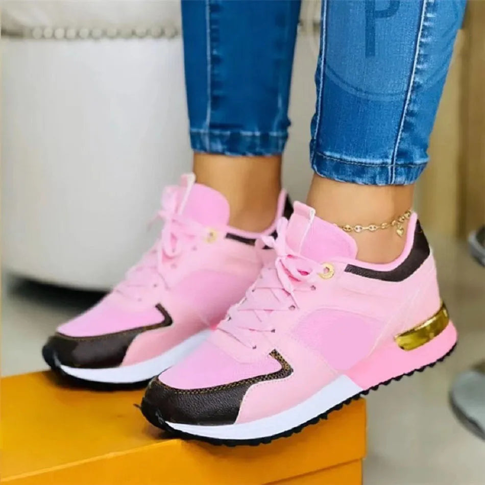 2022 New Women's Walking Shoes Fashion Athletic Breathable Mesh Comfort Running Shoes Lightweight No-slip Casual Sports Shoes