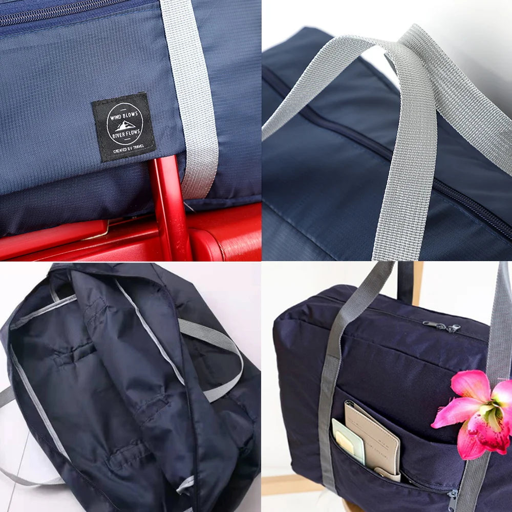 2023 New Nylon Foldable Travel Bags Unisex Large Capacity Bag Luggage Bag Women WaterProof Handbags Men Travel Bags Storage Pack