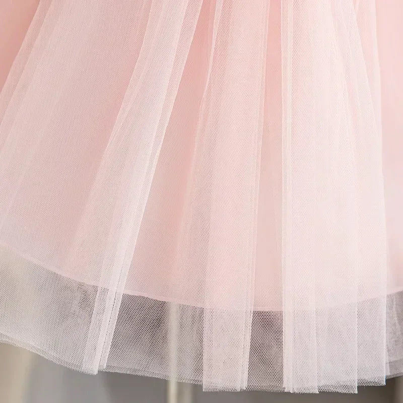 Toddler Baby Girl Dress Newborn Infant Baptism Birthday Dress Butterfly Tutu Princess Dress Baby Girls Wedding Party Gown 1-5Yrs