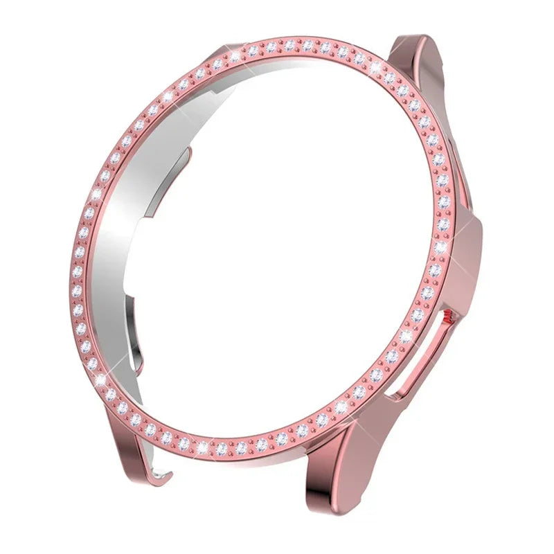 Diamond Case for Samsung Galaxy Watch 5/5 pro/4 44mm 40mm PC Cover All-Around Bumper Protector Galaxy watch4 classic 42mm 46mm