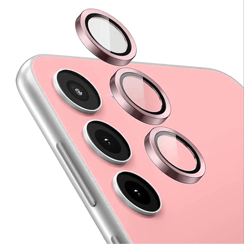 for Samsung Galaxy S24 FE 5G Aluminium Alloy Ring Camera Protector Cap SamsungS24FE S 24 FE 24FE Back Lens Tempered Glass Cover