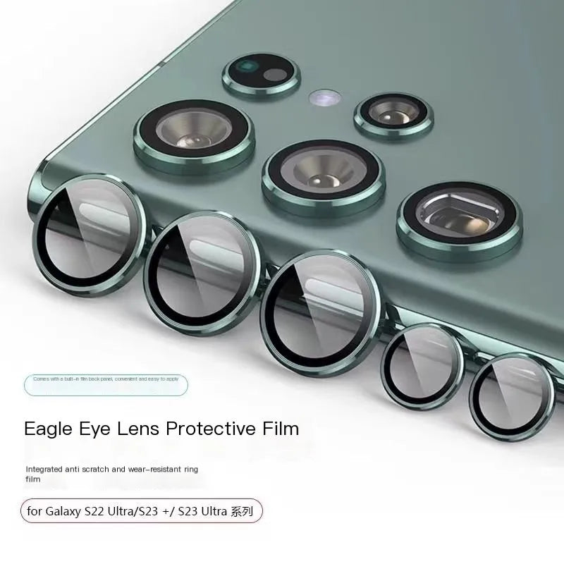 For Samsung S24 Ultra Metal Camera Protector Case Tempered Glass Lens Ring For Samsung Galaxy S24 Plus Ultra S24Ultra Lens Film