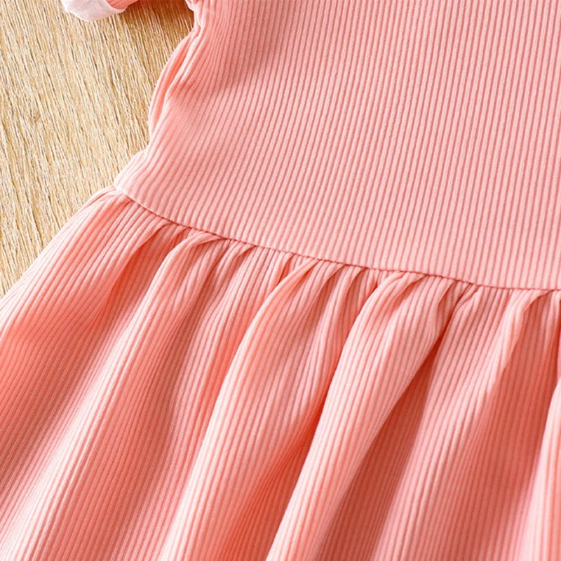 Summer Dress For Girls Cute Short Sleeve Kids Princess Dresses Fashion Toddlers Casual Dress School Costume Children's Clothing