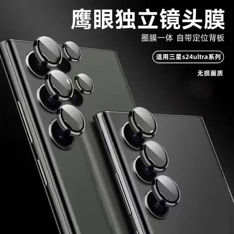 For Samsung S24 Ultra Metal Camera Protector Case Tempered Glass Lens Ring For Samsung Galaxy S24 Plus Ultra S24Ultra Lens Film