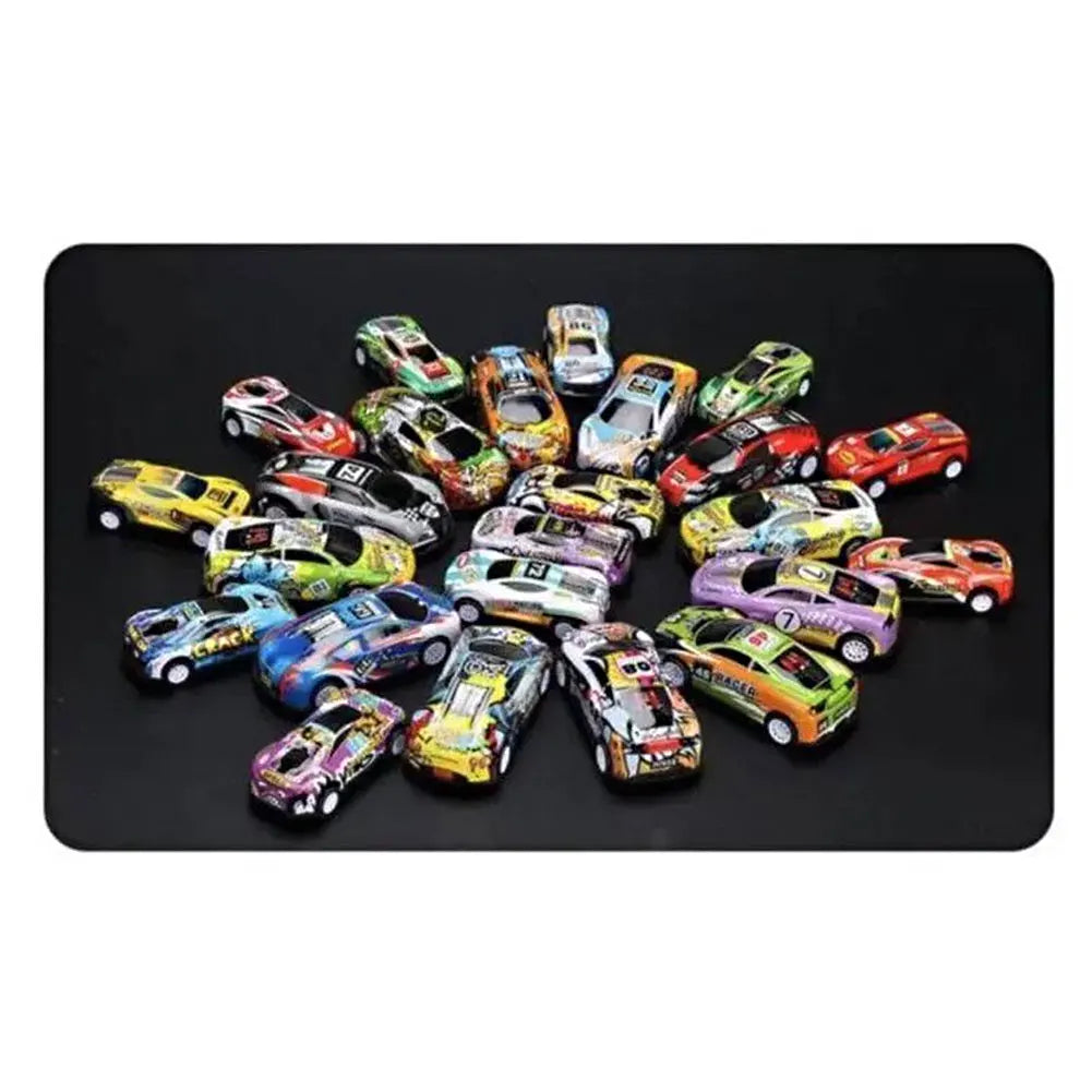 20-50Pcs/set Mini Car Set Inertia Pull Back Cars for Boys Plastic Vehicle Model Collection Toys Birthday Gift for Kids Toddler