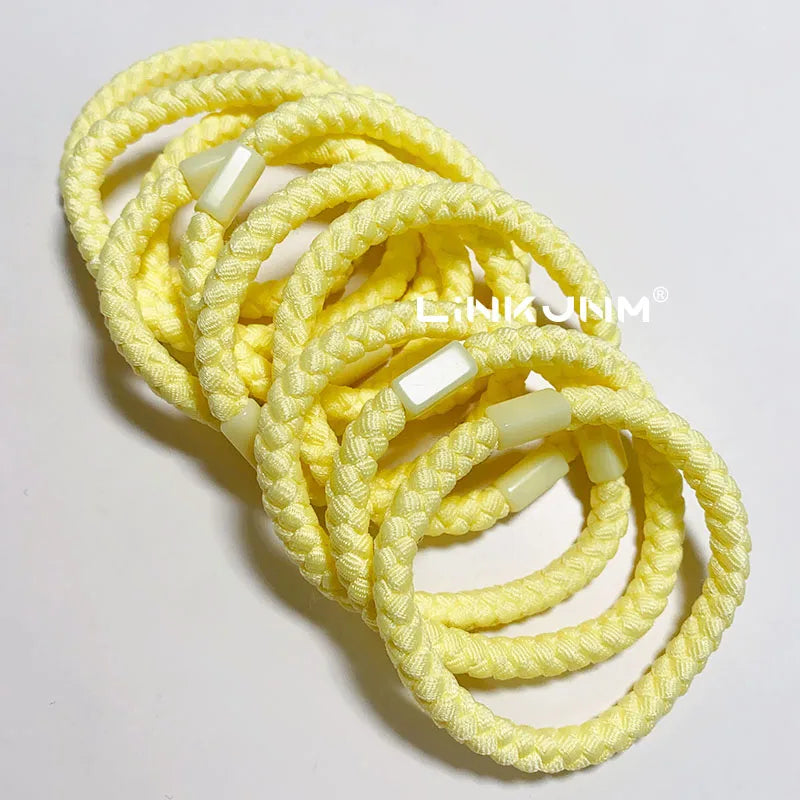 10Pcs Women Diy Elastic Hair Rubber Bands Girls Braided Hair Scrunchies/Tie/Gum/Ponytail Holders Birthday Gift Accessories