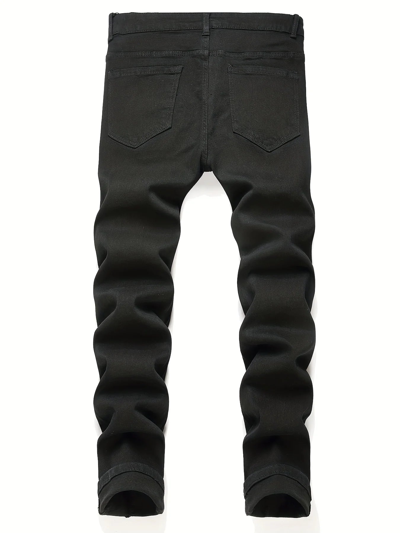 Men y2k Stretchy Skinny Denim Jeans For Men Casual Pants Ripped Streetwear Hole Slim Fit Denim Hip Hop Comfort Straight Trousers