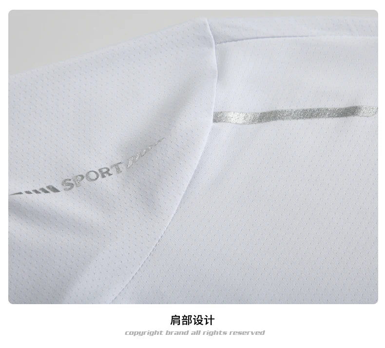 2024 Sports T-shirt for Running Men Short Sleeved Ice Silk Summer Top Quick Drying Basketball Fitness Polo T Shirt for Men