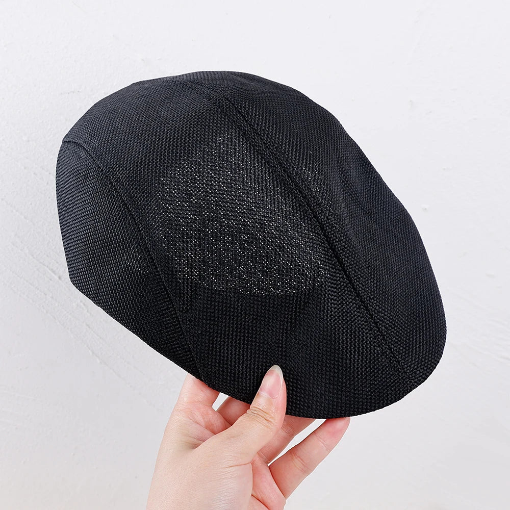 New Men Berets Spring Autumn Winter British Style Beret Hat Retro England Hats Male Hats Peaked Painter Caps for Dad