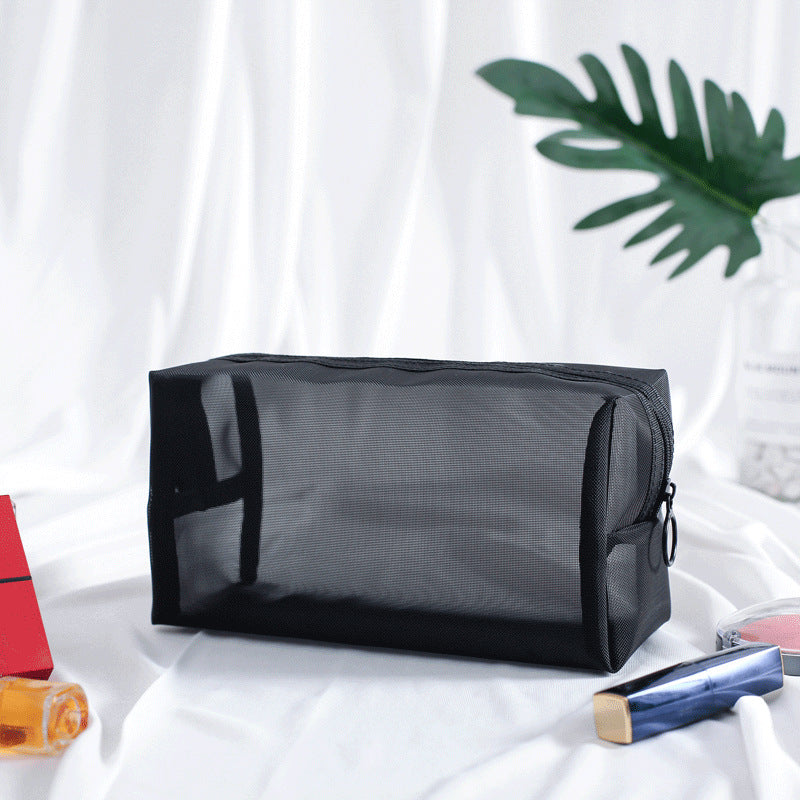4PCS In 1 Travel Separable Cosmetic Bag Women Mesh Make Up Bags Beautician Toiletry Makeup Brushes Lipstick Storage Organizer