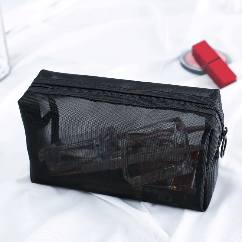 4PCS In 1 Travel Separable Cosmetic Bag Women Mesh Make Up Bags Beautician Toiletry Makeup Brushes Lipstick Storage Organizer