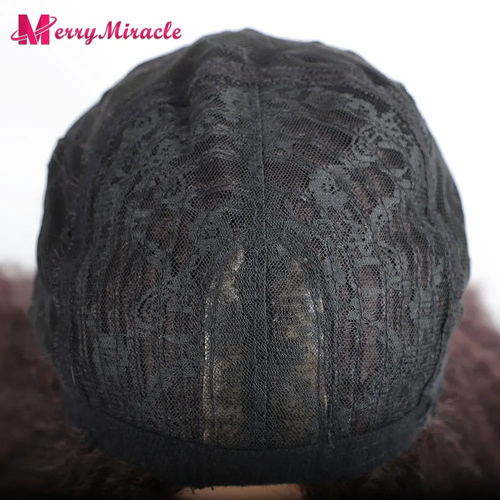 Long Kinky Curly Ombre Color Synthetic Wigs for Black Women Black Blonde Ginger White Hair Afro Kinky Curly Synthetic Hair Wigs