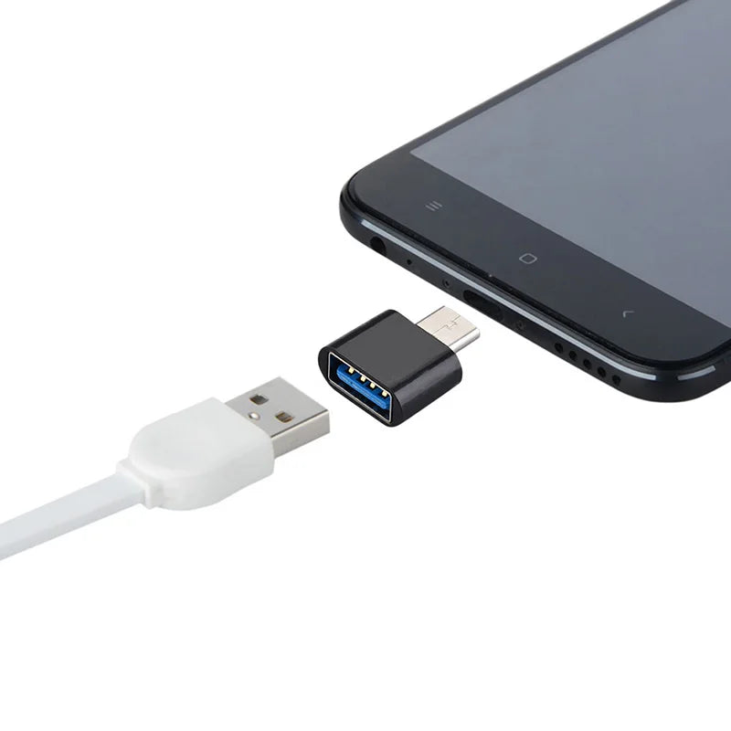 1/5 PCS New Universal Type-C to USB 2.0 OTG Adapter Connector for Mobile Phone USB2.0 Type C OTG Cable Adapter