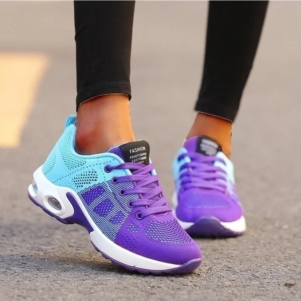 2023 New Women Sneakers Platform Mesh Light Weight Casual Sports Shoes for Women Summer Flat White Shoes Size 43 Female Shoes
