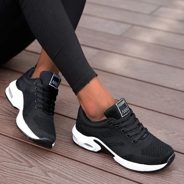 2023 New Women Sneakers Platform Mesh Light Weight Casual Sports Shoes for Women Summer Flat White Shoes Size 43 Female Shoes