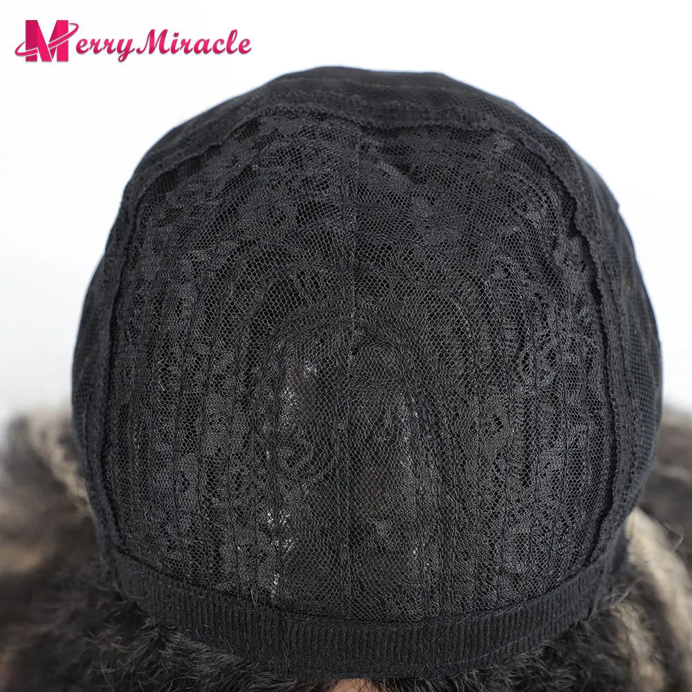Long Kinky Curly Ombre Color Synthetic Wigs for Black Women Black Blonde Ginger White Hair Afro Kinky Curly Synthetic Hair Wigs