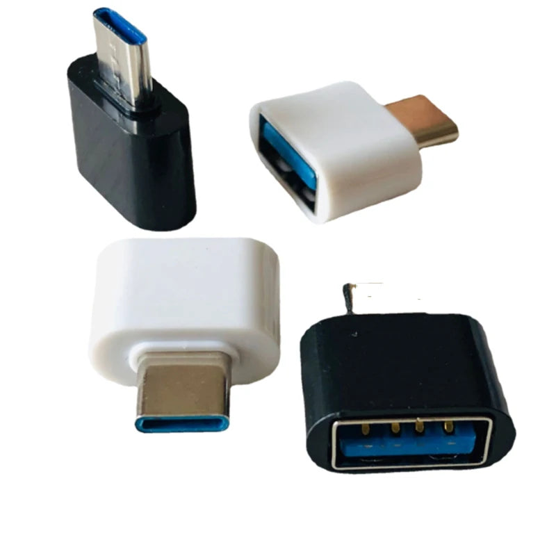 1/5 PCS New Universal Type-C to USB 2.0 OTG Adapter Connector for Mobile Phone USB2.0 Type C OTG Cable Adapter