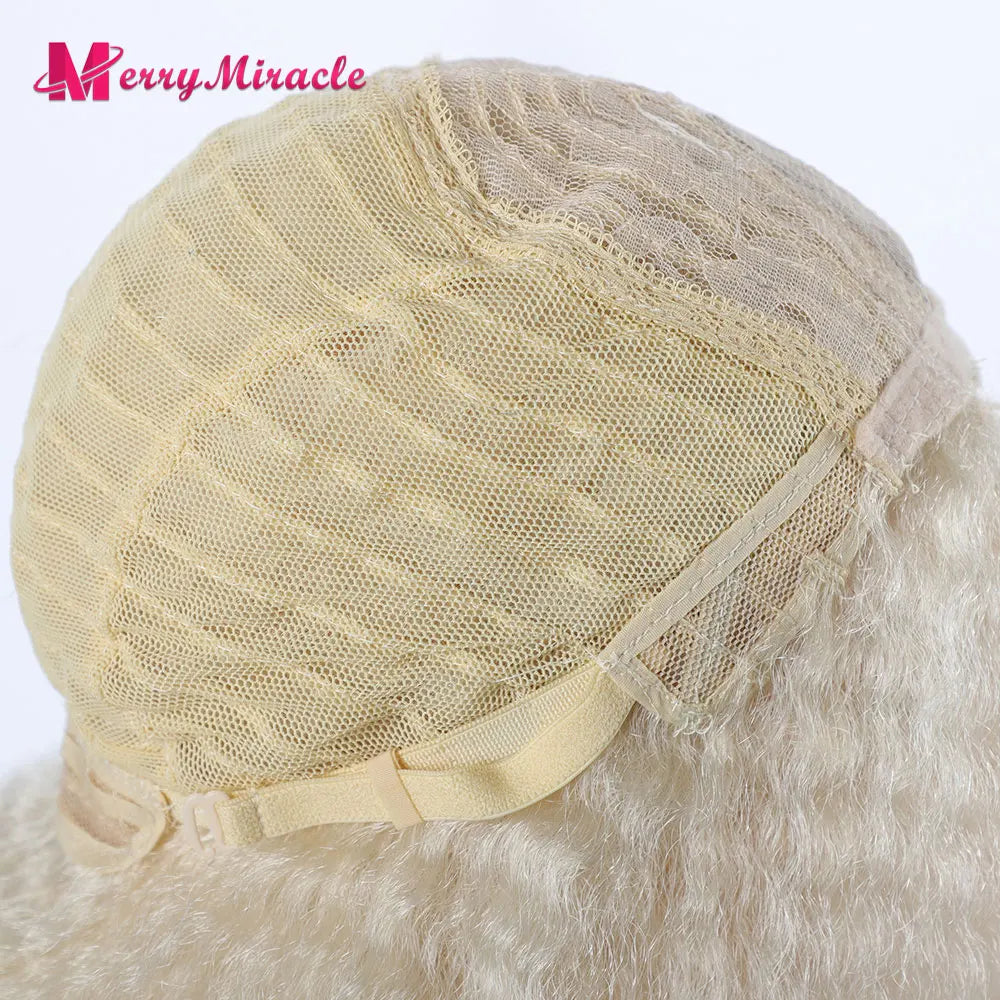Long Kinky Curly Ombre Color Synthetic Wigs for Black Women Black Blonde Ginger White Hair Afro Kinky Curly Synthetic Hair Wigs