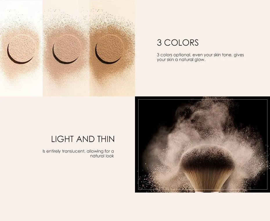 FOCALLURE Face Powder Waterproof Long-lasting 9 Colors Oil-control Matte Translucent Makeup Setting Powder Women Cosmetics