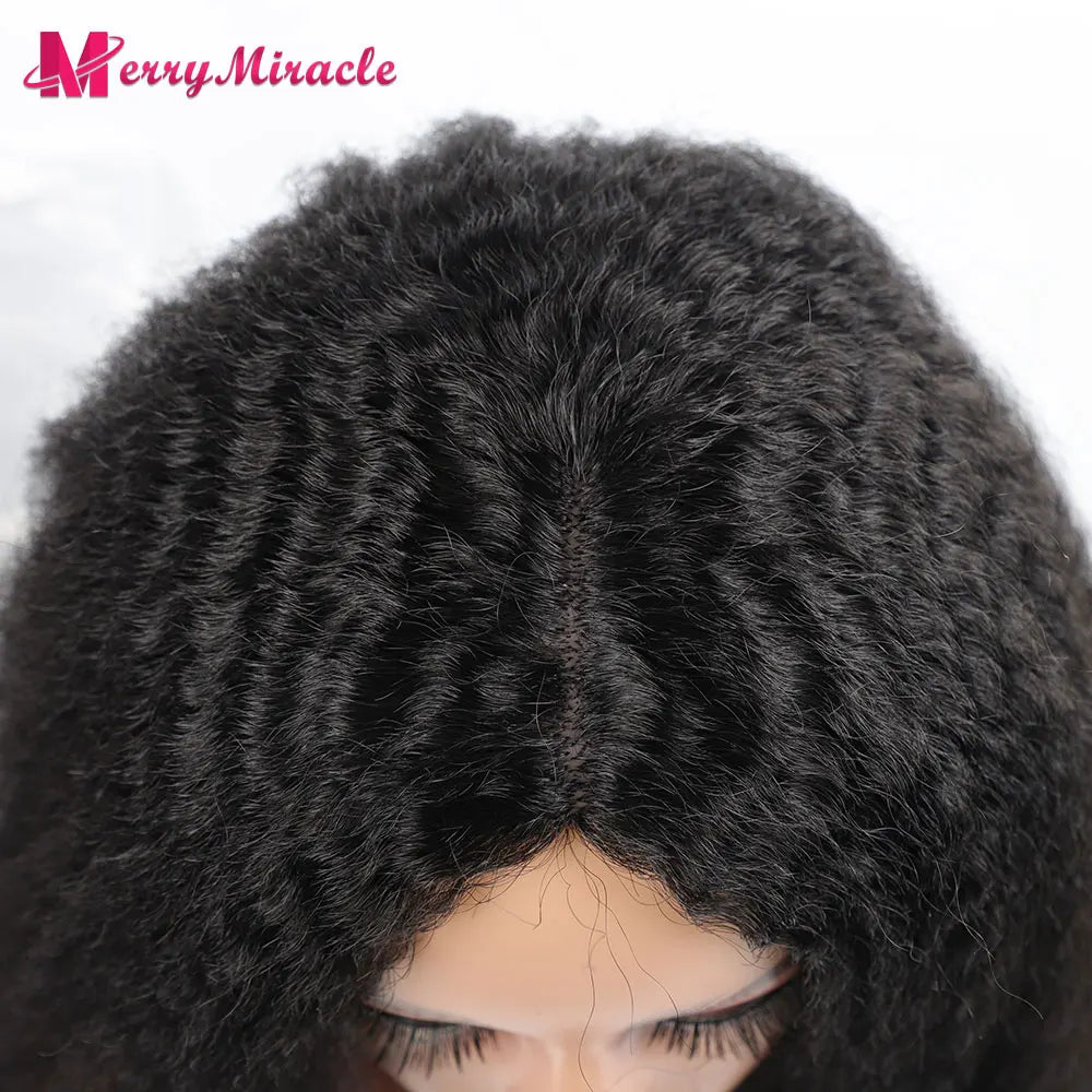 Long Kinky Curly Ombre Color Synthetic Wigs for Black Women Black Blonde Ginger White Hair Afro Kinky Curly Synthetic Hair Wigs