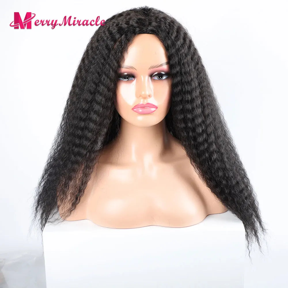 Long Kinky Curly Ombre Color Synthetic Wigs for Black Women Black Blonde Ginger White Hair Afro Kinky Curly Synthetic Hair Wigs