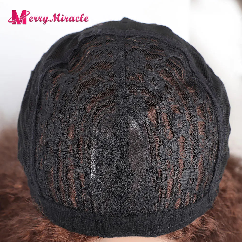 Long Kinky Curly Ombre Color Synthetic Wigs for Black Women Black Blonde Ginger White Hair Afro Kinky Curly Synthetic Hair Wigs