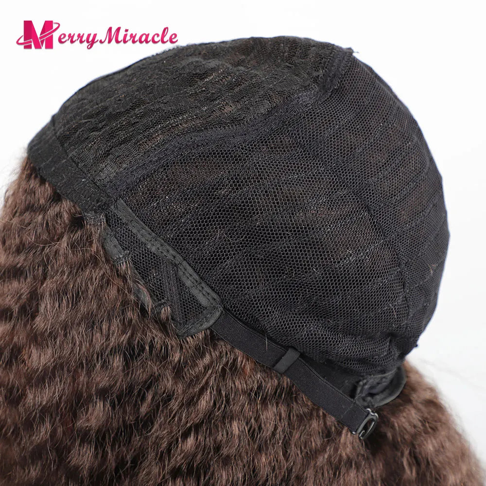 Long Kinky Curly Ombre Color Synthetic Wigs for Black Women Black Blonde Ginger White Hair Afro Kinky Curly Synthetic Hair Wigs