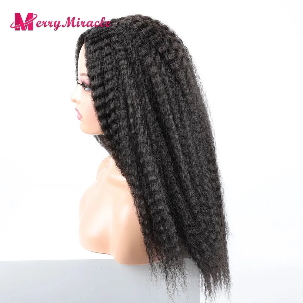 Long Kinky Curly Ombre Color Synthetic Wigs for Black Women Black Blonde Ginger White Hair Afro Kinky Curly Synthetic Hair Wigs