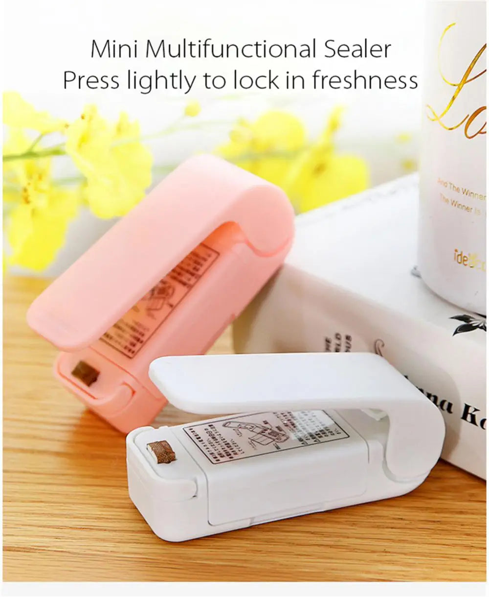 Plastic Heat Bag Sealer Food Packaging Sealing Machine Portable Snack Bag Sealing Clip Kitchen Storage Accessories Home Gadgets