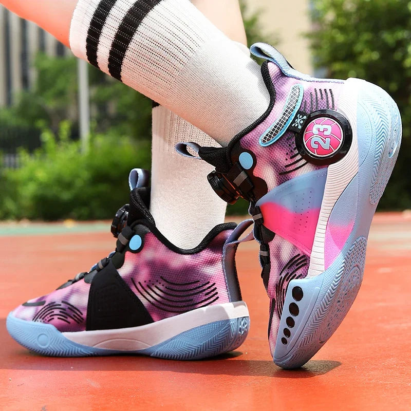 Fashion Children's Basketball Shoes For Boys Girls Non-slip Kids Sport Shoes Lightweight Outdoor Sneakers Trainers Footwear
