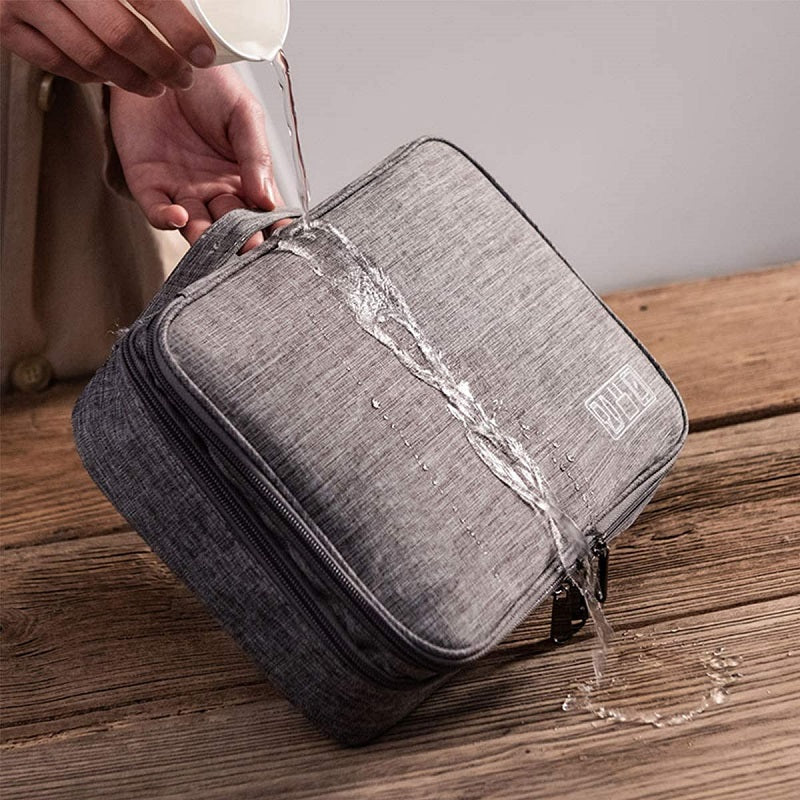 Cable Storage Bag Waterproof Digital Electronic Organizer Portable USB Data Line Charger Plug Storage Bag Travel Cable Organizer