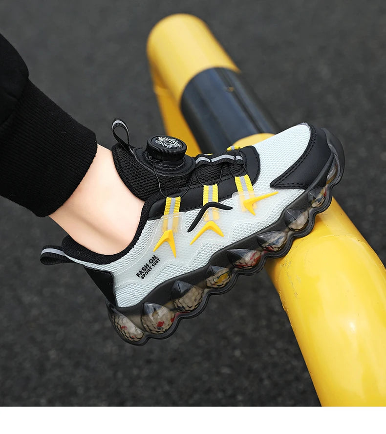 Children's Fashion Sports Shoes Boys' Running Leisure Shoes Mesh Comforthable Outdoor Kids Casual Tennis Light Sneakers Shoes