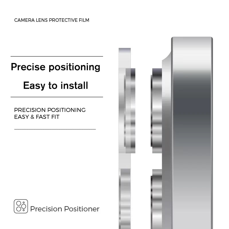 For iPhone 16 Pro Max Plus iPhone16 ProMax 5G Rear 3D Glass Matel Ring Camera Accessories iPhone16ProMax Back HD lens Protector