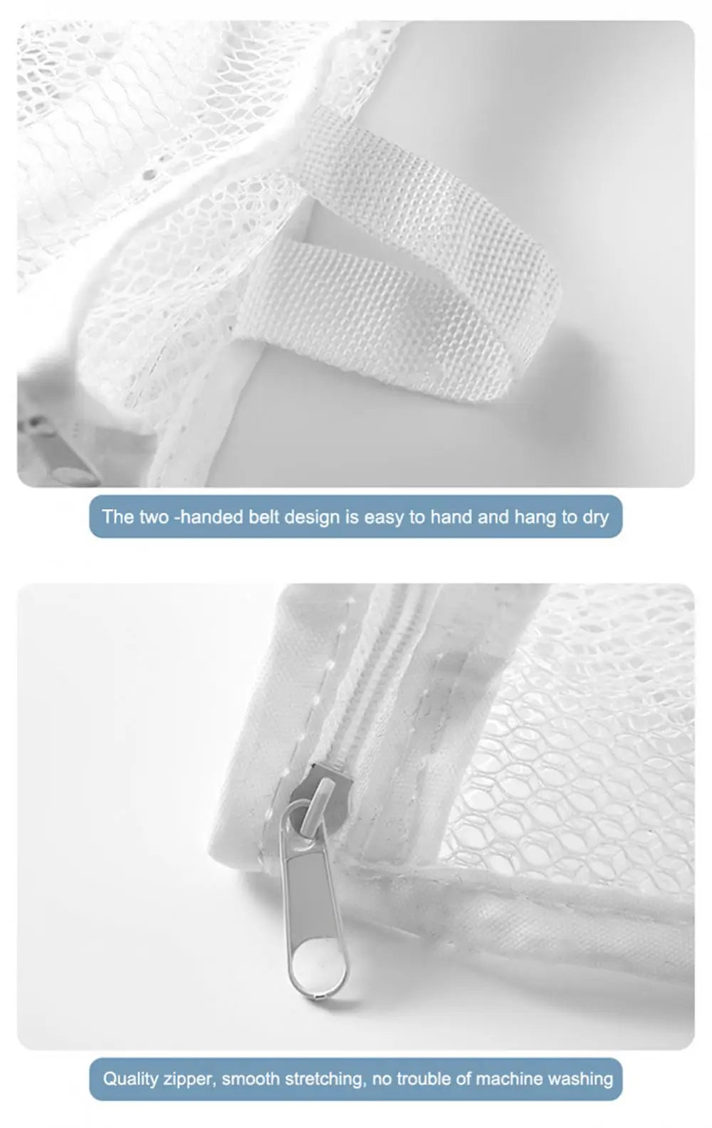 Mesh Washing Machine Shoes Bag Anti-deformation Zipper Laundry Bag Travel Shoes Clothes Storage Bags Shoes Airing Dry Tool