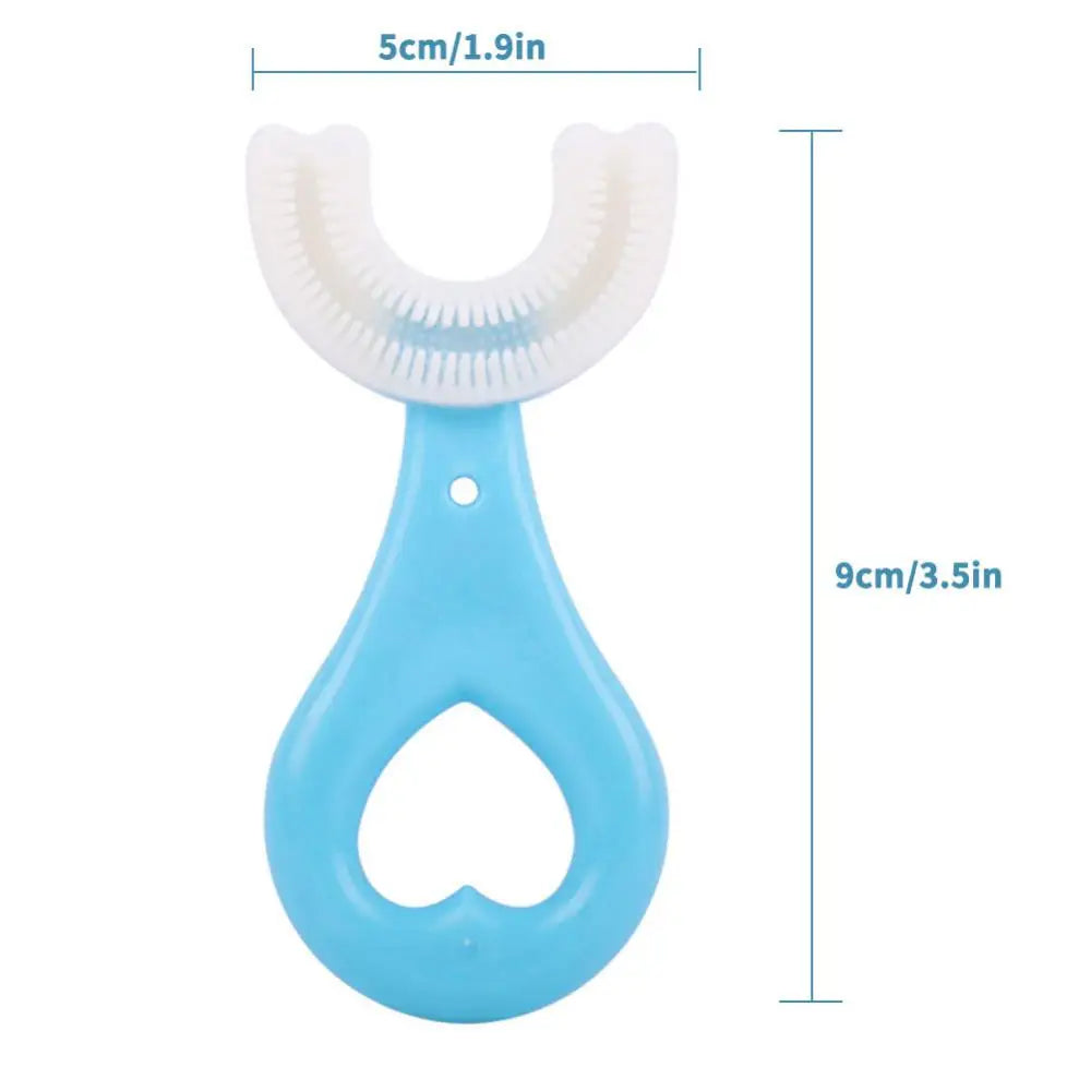 Baby Toothbrush 360 Degree Children U-shaped Toothbrush Teethers Brush Silicone Kids Teeth Oral Care Cleaning Baby Care Tools