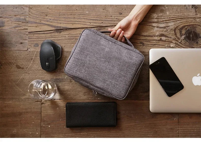 Large Cable Storage Bag Travel Electronics Accessories Organizer Tablet Hard Disk Portable Bag Waterproof Cable Organizer