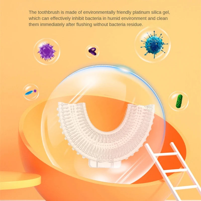 U-shaped Toothbrush Promote Healthy Tooth Brushing Habits Comfortable Grip Childrens Toothbrushes To Improve Oral Health