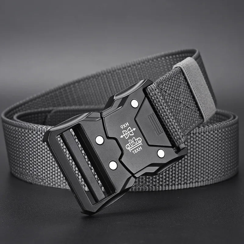 Genuine Tactical Belt Quick Release Outdoor Military Belt Soft Real Nylon Sports Accessories Men And Women Black Belt