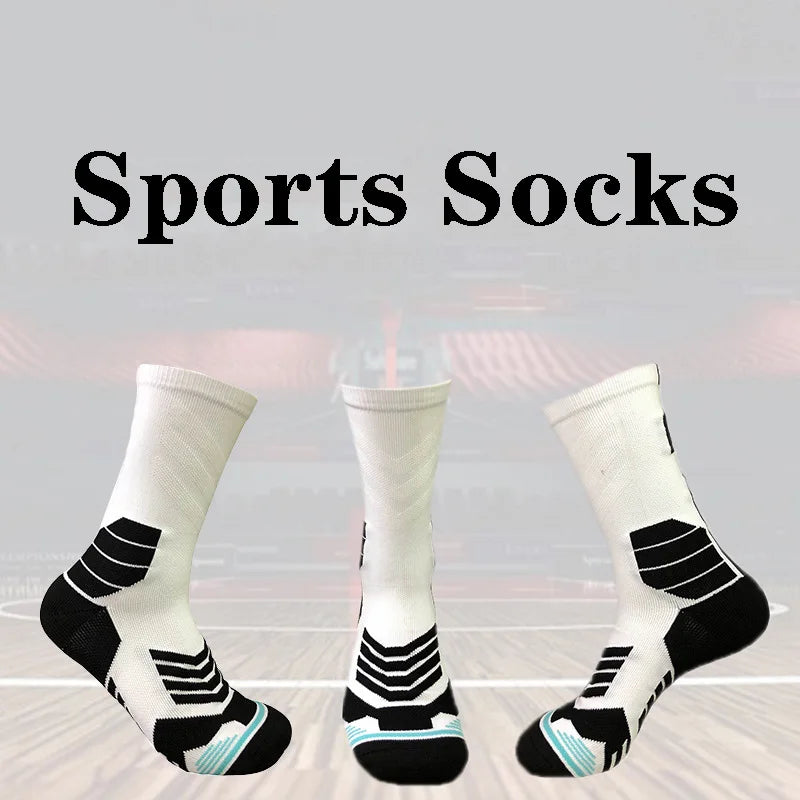 High Quality Elite Basketball Socks Compression Men's Cycling Socks With Number Adults Towel Bottom Outdoor Sports Socks Unisex