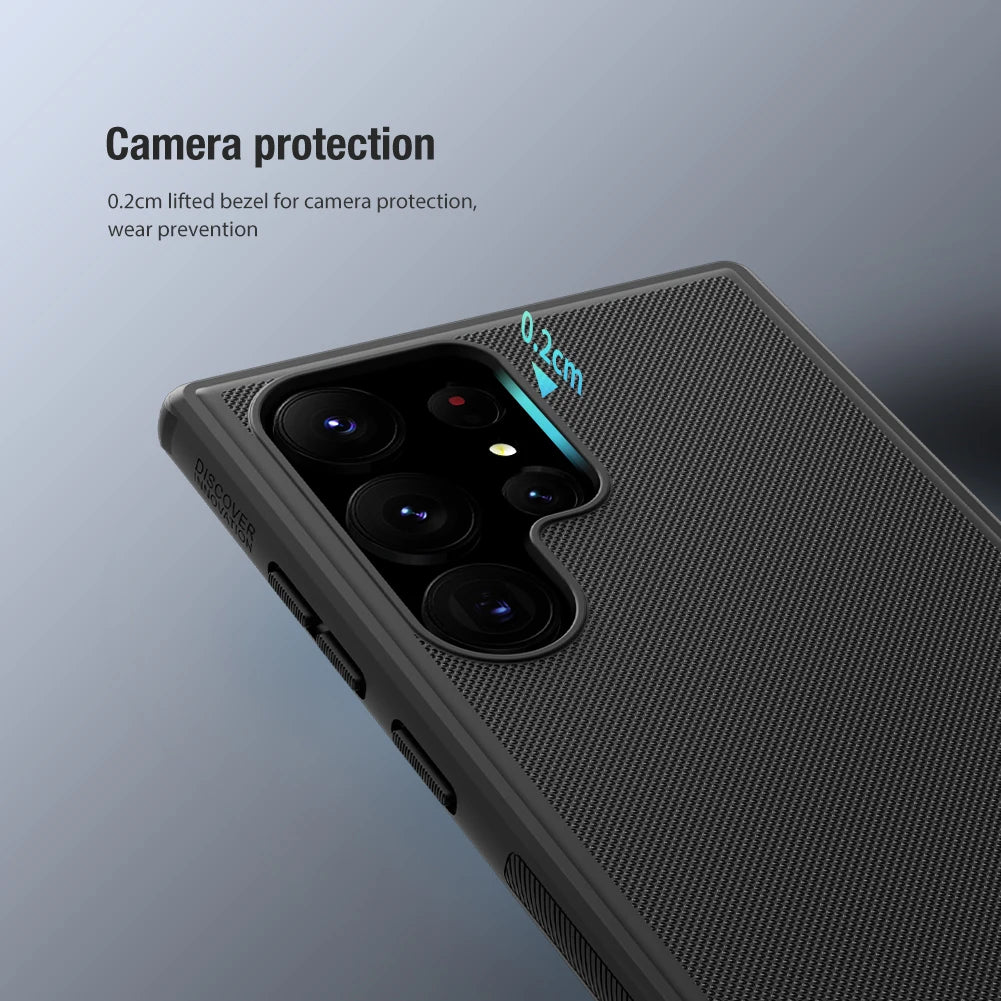 Nillkin Case for Samsung Galaxy S23 Ultra S22 Plus A54, Slim PC+TPU Anti-Scratch Fingerprint Proof Phone Protective Cover