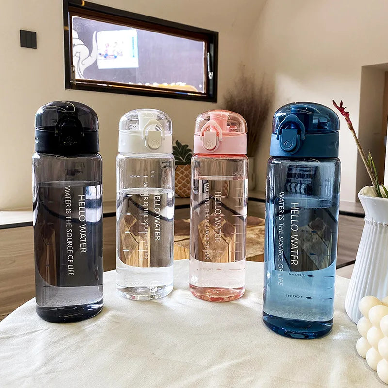 Sports Water Bottle 780ml Portable Gym Travel Clear Leakproof Drinking Bottle