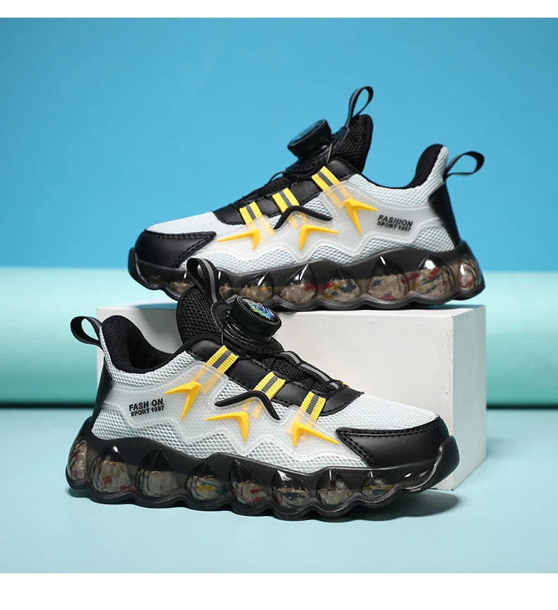Children's Fashion Sports Shoes Boys' Running Leisure Shoes Mesh Comforthable Outdoor Kids Casual Tennis Light Sneakers Shoes