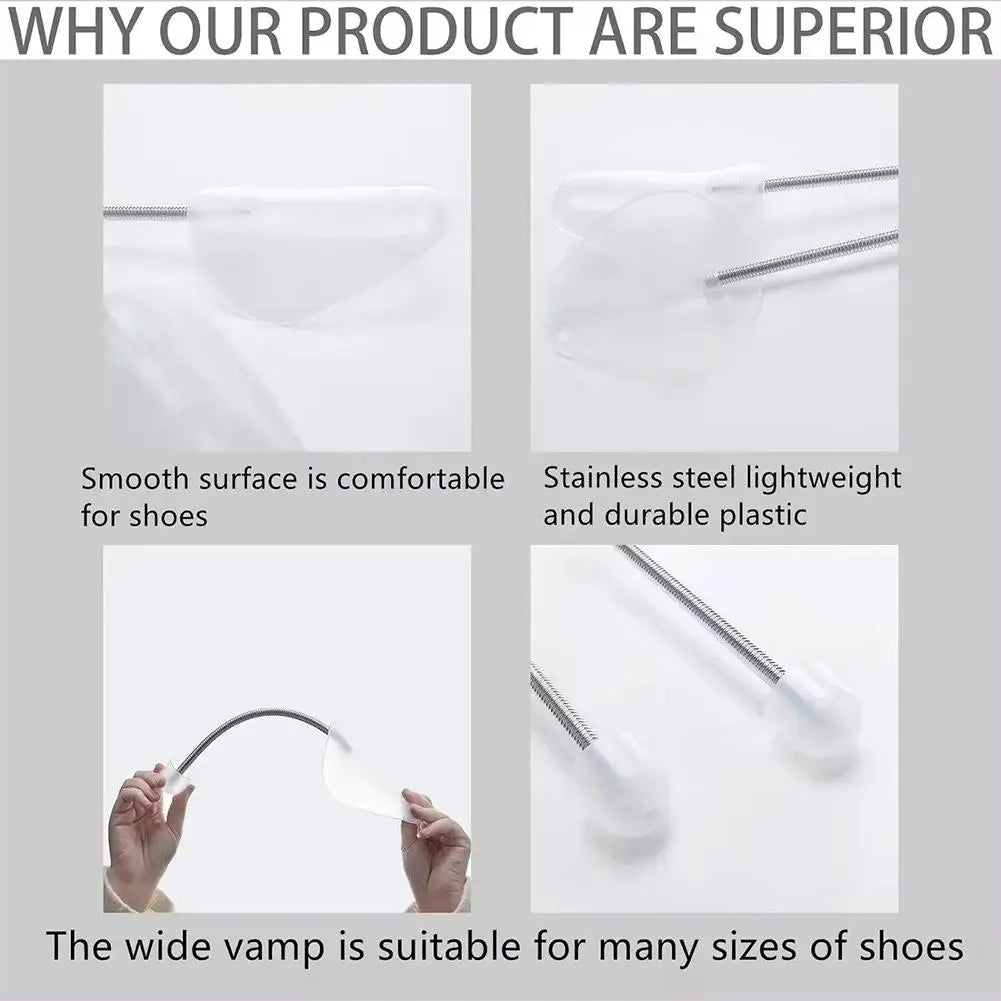 2pcs Plastic Upper Support Stretcher Bracket Anti Deformation Crease-Resistance Anti-wrinkle Shoe Accessories For Sneakers