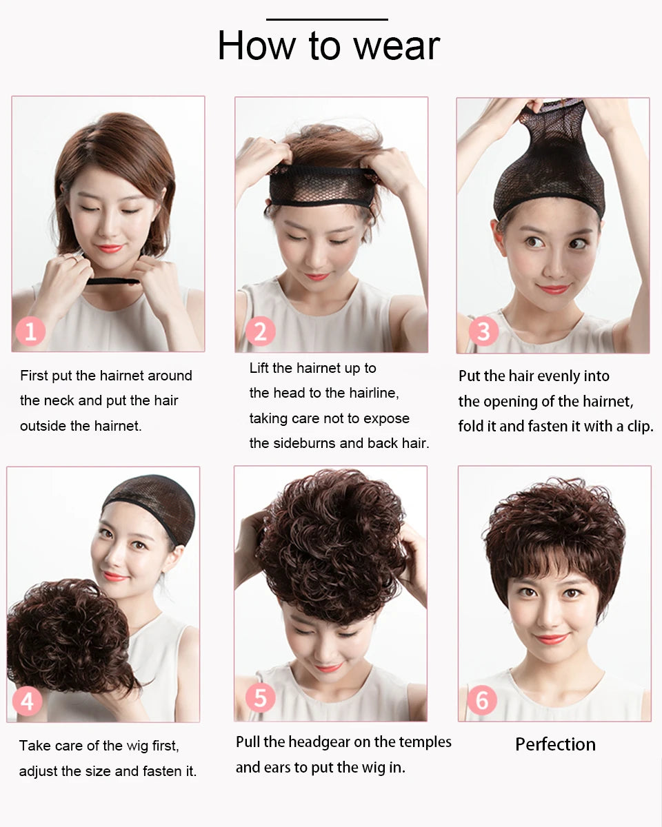 23 Inch Brown Curly Wig with Bangs Long Vintage Hairstyle with Curly Fringe Synthetic Wig for Women Daily Use Party