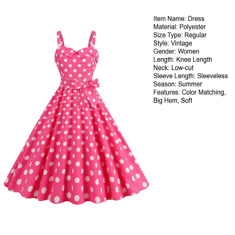 Women Vintage Barbiee Pink Plaid Dress Retro Rockabilly Strap Suspenders Cocktail Party 1950s 40s Swing Dress Summer Dresses