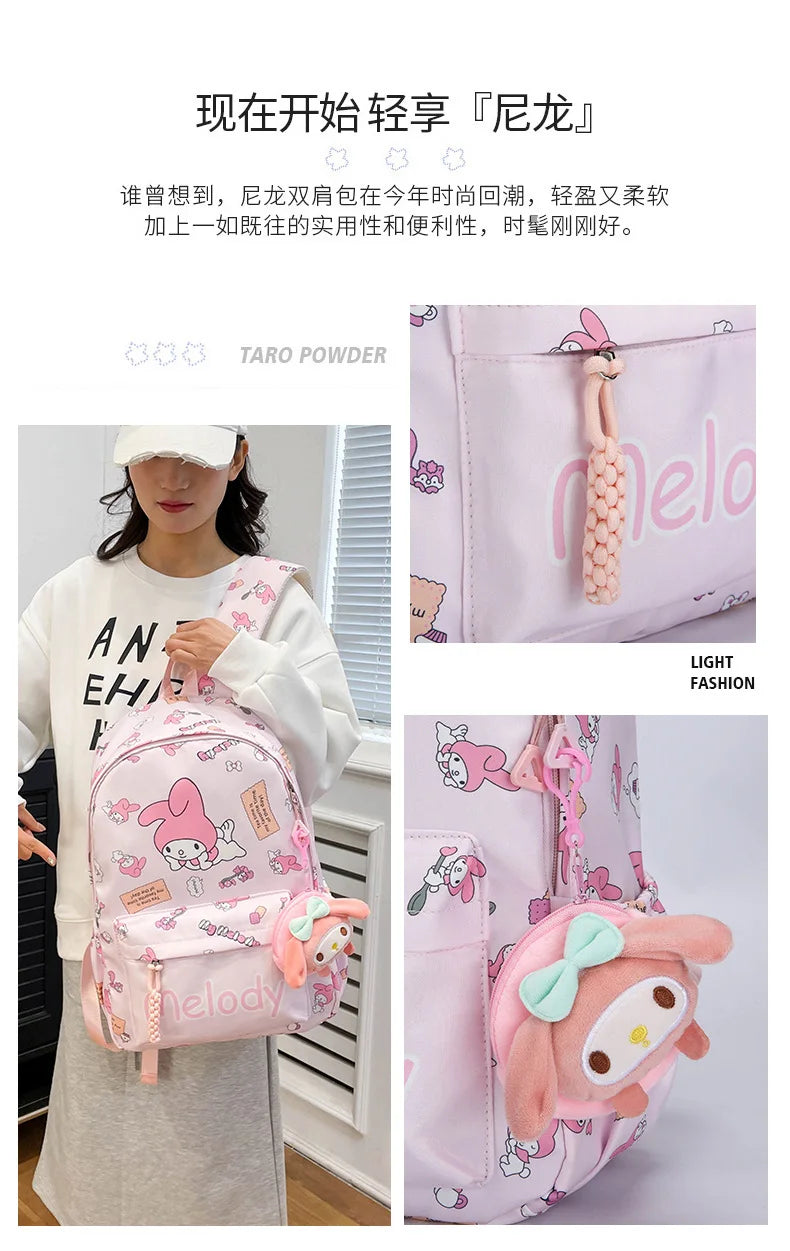 New style trendy student schoolbag cartoon print cute large capacity backpack fashionable middle school student backpack