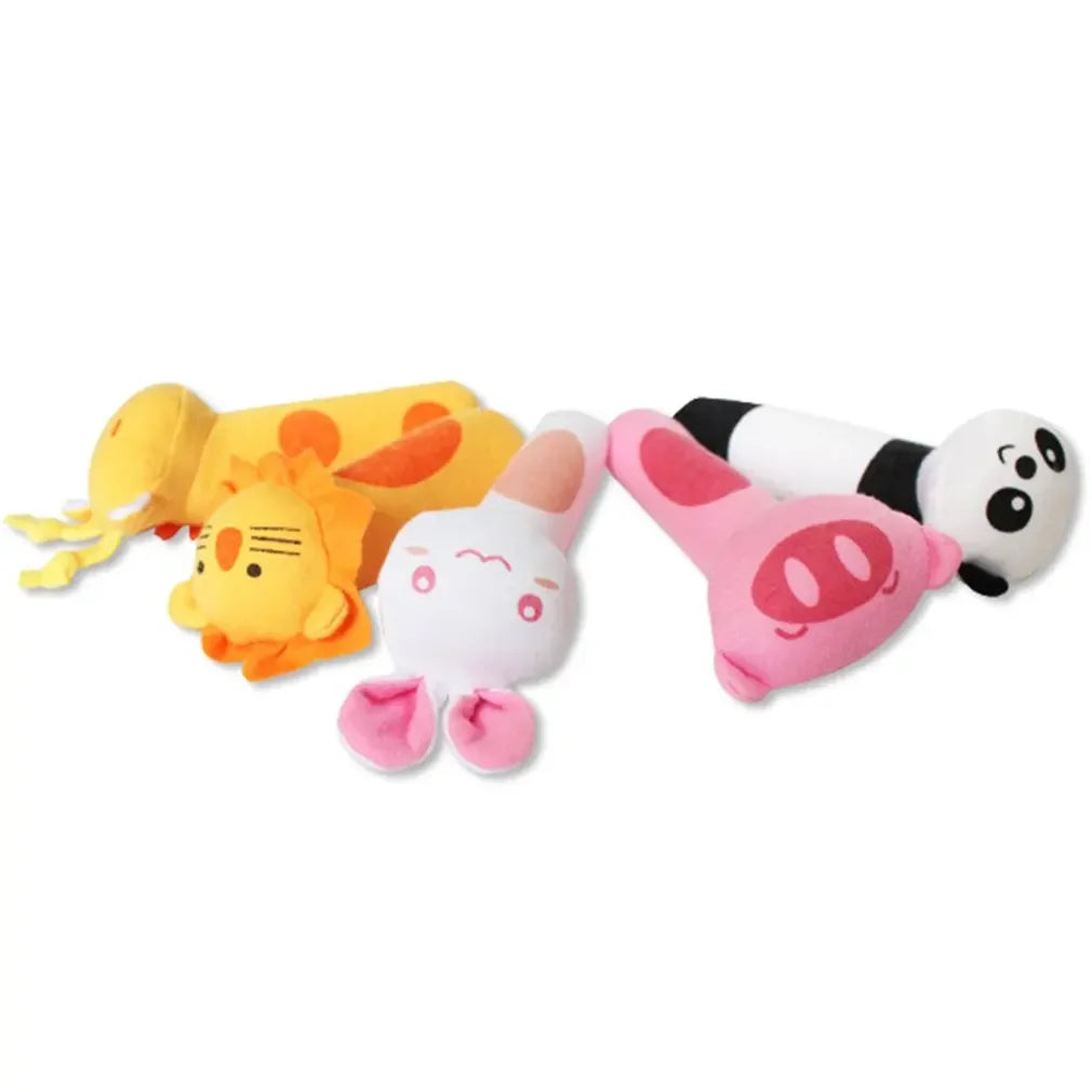 New Baby Animal Hand Bell Rattle Soft Rattle Toy Newborn Educational Rattle Mobiles Baby Toys Cute Plush Bebe Toys 0-12 Months