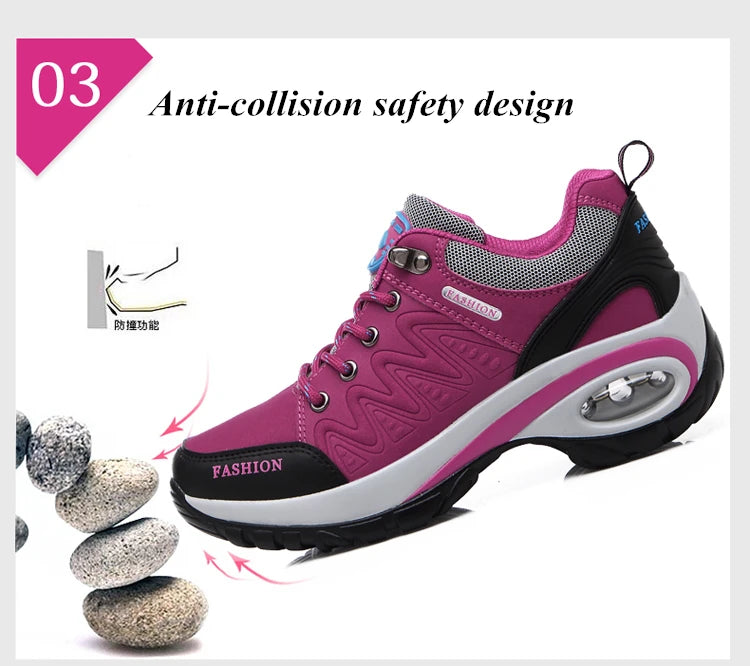 Brand Luxury Womens Sneakers Casual Breathable Tennis Shoes for Women Fashion Lace Up Platform Trainers Women's Hiking Shoes