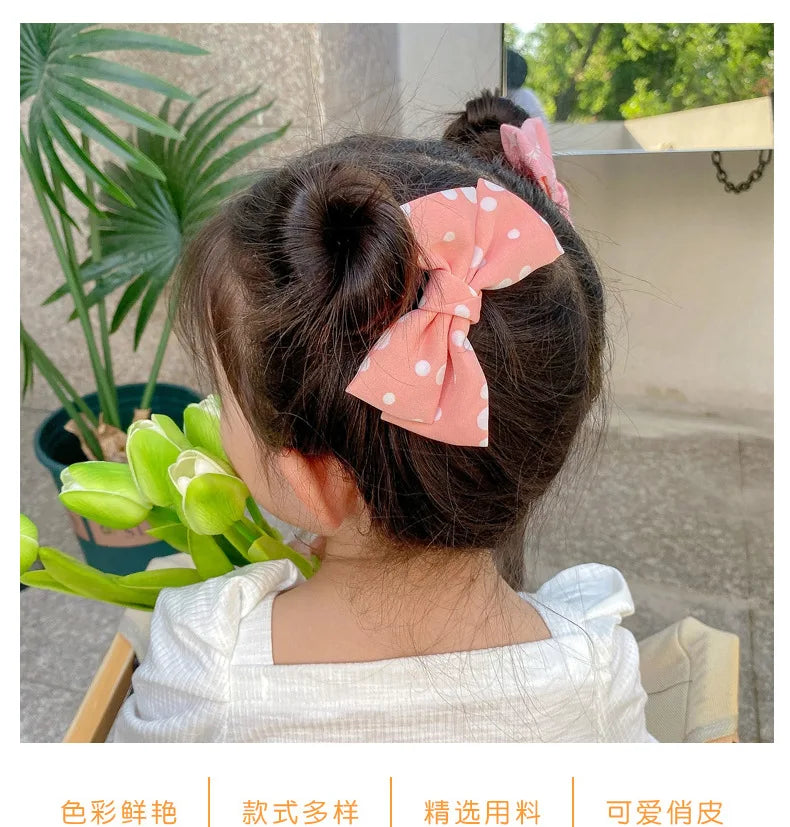 [8-Piece Set] Children's Bow Summer Hairpin Girls Hair Accessories 2022 New Clip Sweet Cute Baby Princess Headwear