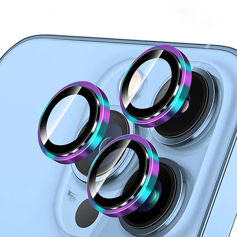For iPhone 16 Pro Max Plus iPhone16 ProMax 5G Rear 3D Glass Matel Ring Camera Accessories iPhone16ProMax Back HD lens Protector